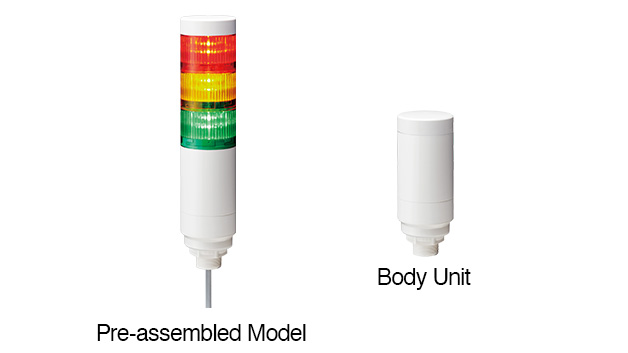 60mm LED Signal Tower with M12 Connector LR6-WC