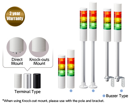Φ50mm LED Signal Tower Lights LR5 Series