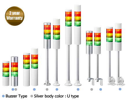 60mm LED Signal Tower Lights LR6 Series 