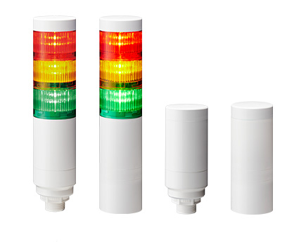 IP67/IP69K Rated Φ60mm LED Signal Towers with M12 Connector LR6+FB295