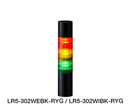 Φ50 LED Signal Tower (Ethernet or EtherNet/IP Control Compatible) LR5-LAN Series