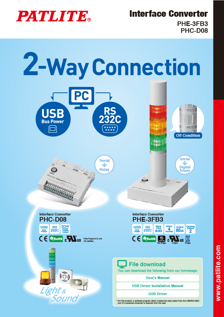 PDF Catalog Download PATLITE