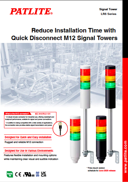 LR6 Series<br>(Quick Disconnect M12)<br>Signal Tower