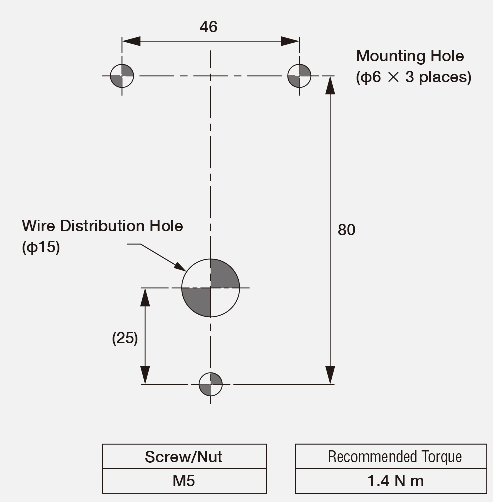 Mounting Dimensions Drawing
