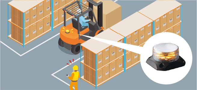 Safety measures in logistics warehouses
