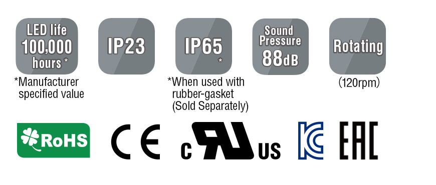 お気にいる】 パトライト PATLITE SKH-M2TB-R 回転灯 SKシリーズ AC100～240V 赤 tezelizolasyon.com