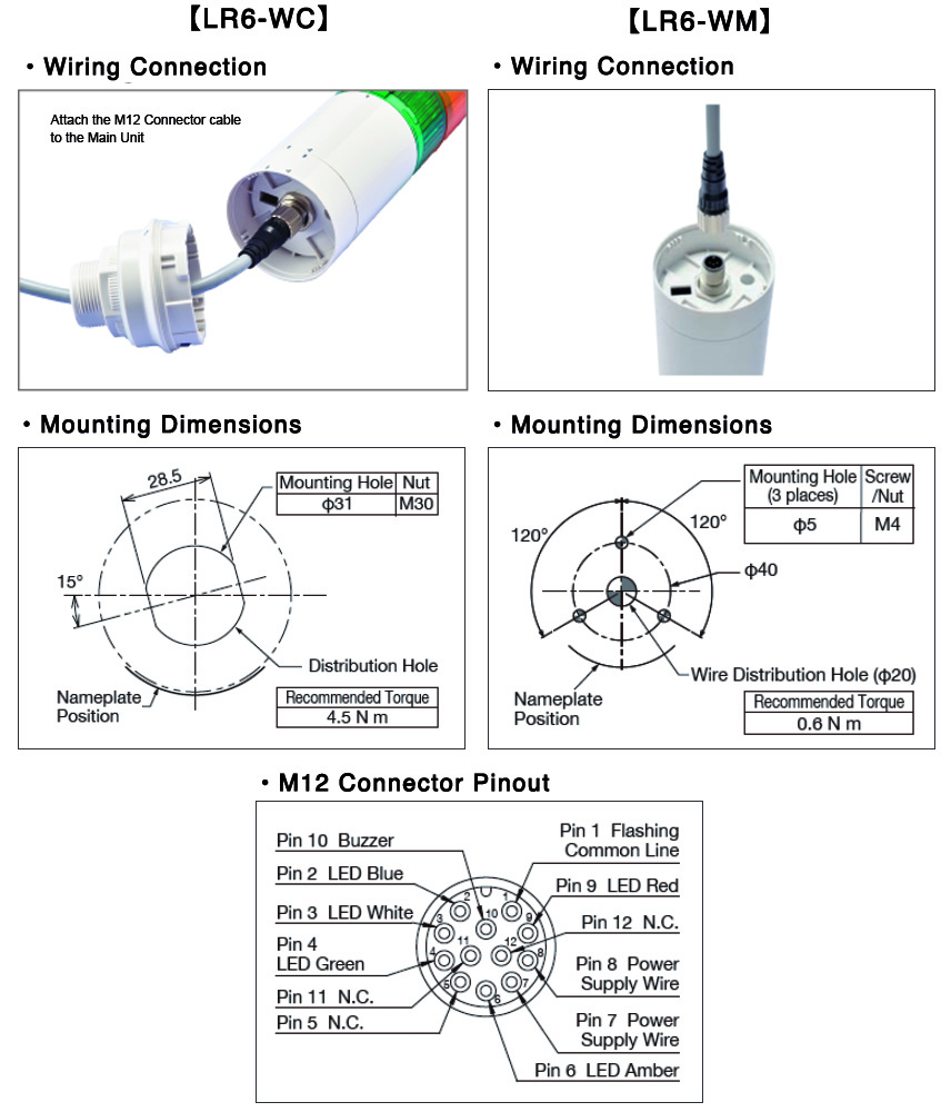 Signal Tower LR6+FB295 - PATLITE